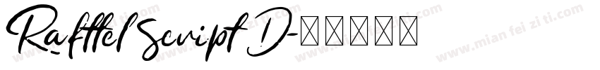 Rafttel Script D字体转换